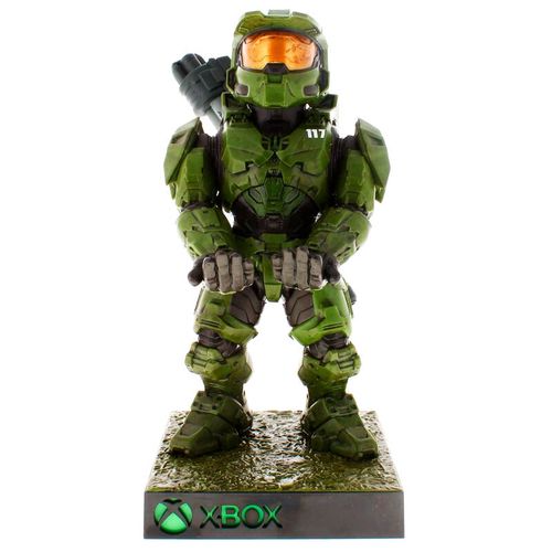 Halo Infinite Master Chief figure clamping bracket Cable guy with light 21cm slika 10