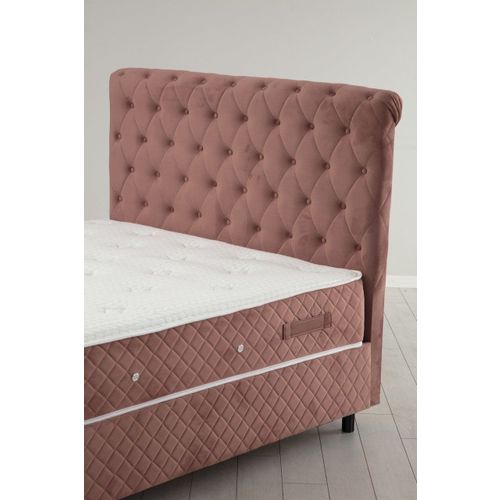 Sonata Set 120 x 200 v3 - Dusty Rose Dusty Rose Single Mattress, Base & Headboard slika 2