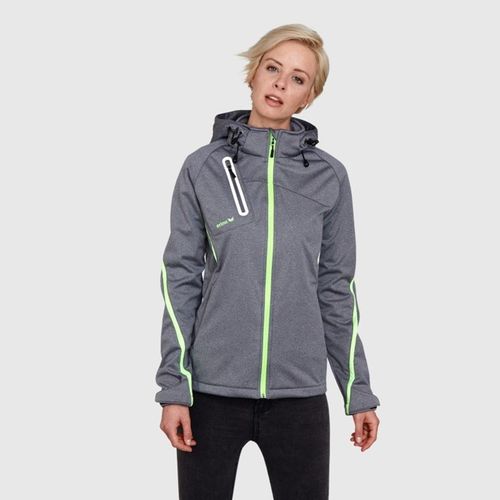 Ženska Jakna Erima Softshell Function Grey Marl/Green Gecko slika 3