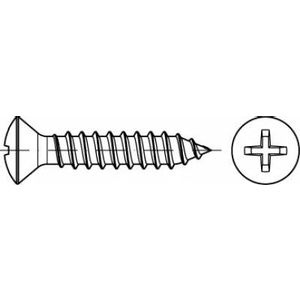 TOOLCRAFT TO-5377650 vijci za lim s upuštenom lećastom glavom 13 mm križni philips nehrđajući čelik A2 500 St.