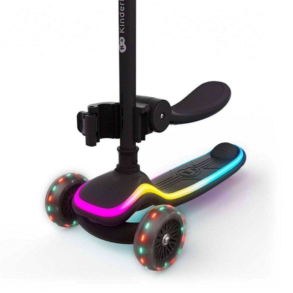 Kinderkraft Romobil sa LED svjetlećim točkovima Raket Up, Black slika 4