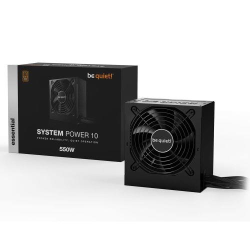 be quiet! BN327 SYSTEM POWER 10 550W, 80 PLUS Bronze efficiency (up to 89.1%), Temperature-controlled 120mm quality fan reduces system noise slika 3