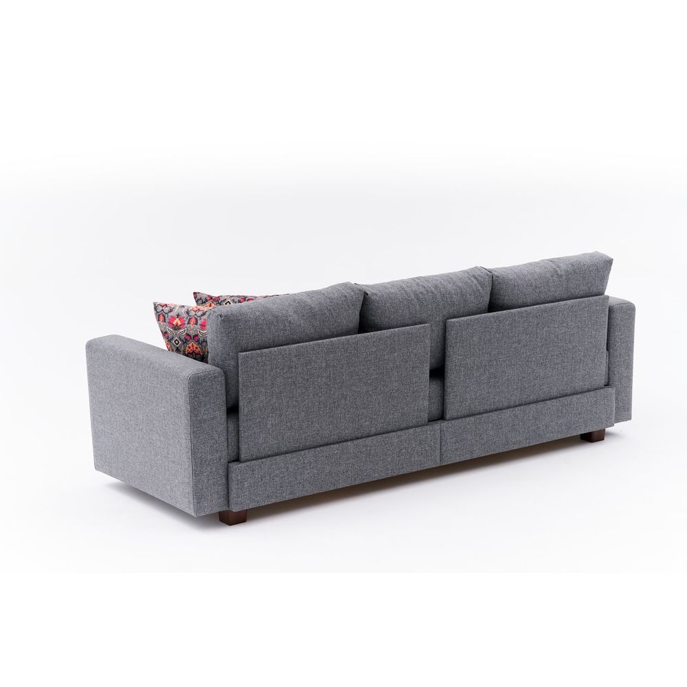 Aly - Siva Troosjedna Sofa na Razvlačenje slika 6