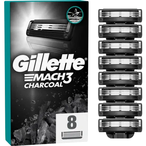 Gillette Mach3 Charcoal britvice, 8 komada slika 1