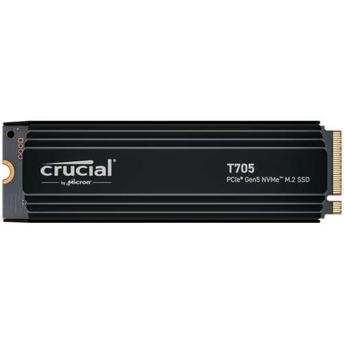 Crucial T705 2TB PCIe Gen5 NVMe M.2 SSD with heatsink slika 1