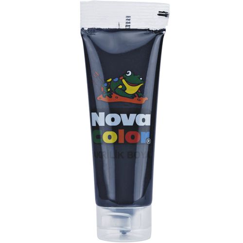 Nova Color Slikanje - Akrilne Boje 75g - Crna - 540054 slika 1