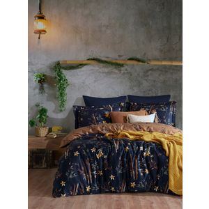 Satin set navlake za krevet kraljevske veličine (FR) Bamboo - Cvijet