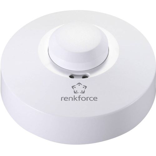 Renkforce 1362921 strop, nadgradnja HF senzor pokreta 360 ° relej bijela IP20 slika 1