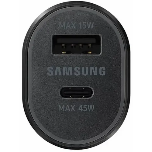 Samsung auto punjač Type C 45W & Usb A 15W + Kabl type C-Type C crna slika 2