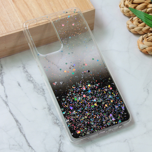 Torbica Silikonska Glitter za Samsung A525F/A526B/A528B Galaxy A52 4G/A52 5G/A52s 5G crna slika 1