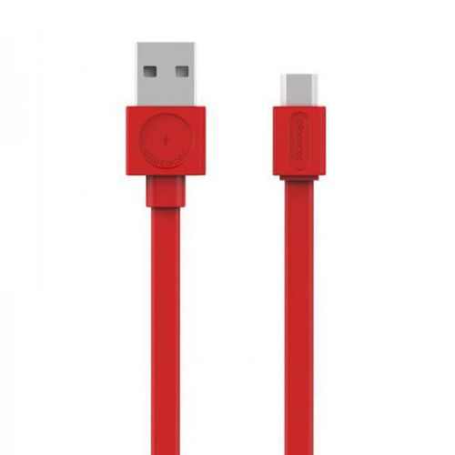 ALLOCACOC Flat USB kabl microUSB, duž1,5m, crveni 10452RD/USBMBC slika 1