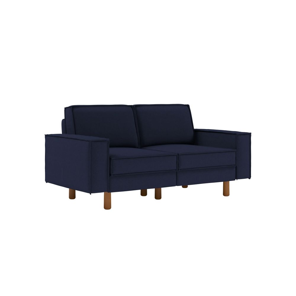 Dvosjed Sofa Sparrow 2 - noćno plava orahova boja slika 1