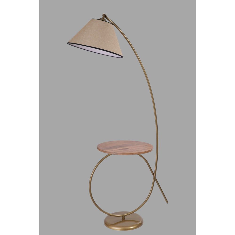 Opviq Podna lampa 446, bež, zlatna slika 3