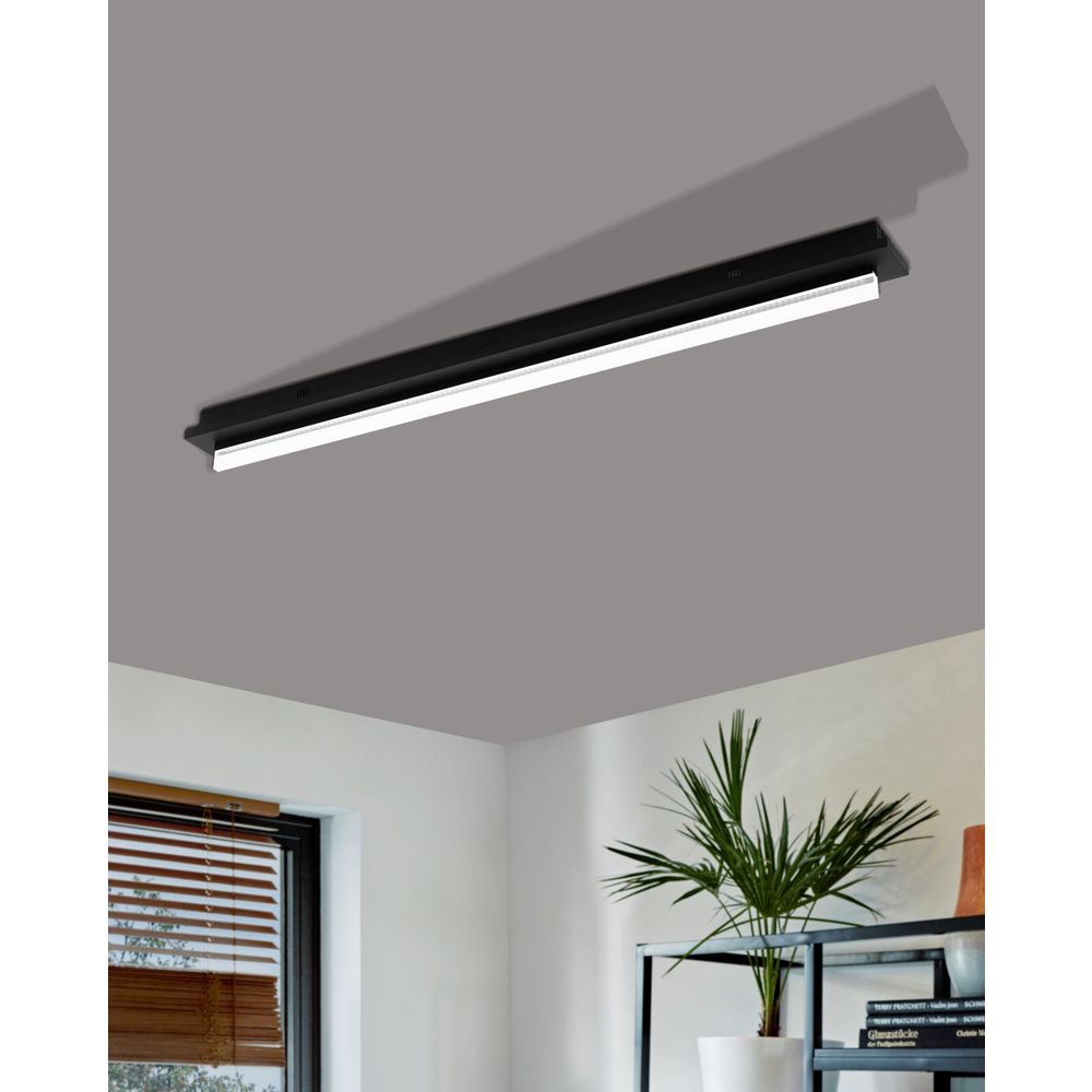Eglo stropna rasvjeta spadafora led 21,5w 3000k 2500lm crno/bijelo prozirno š:80 slika 2