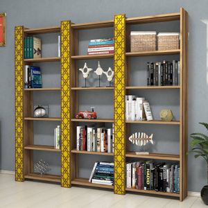 City 3 - Walnut, Yellow Walnut
Yellow Bookshelf