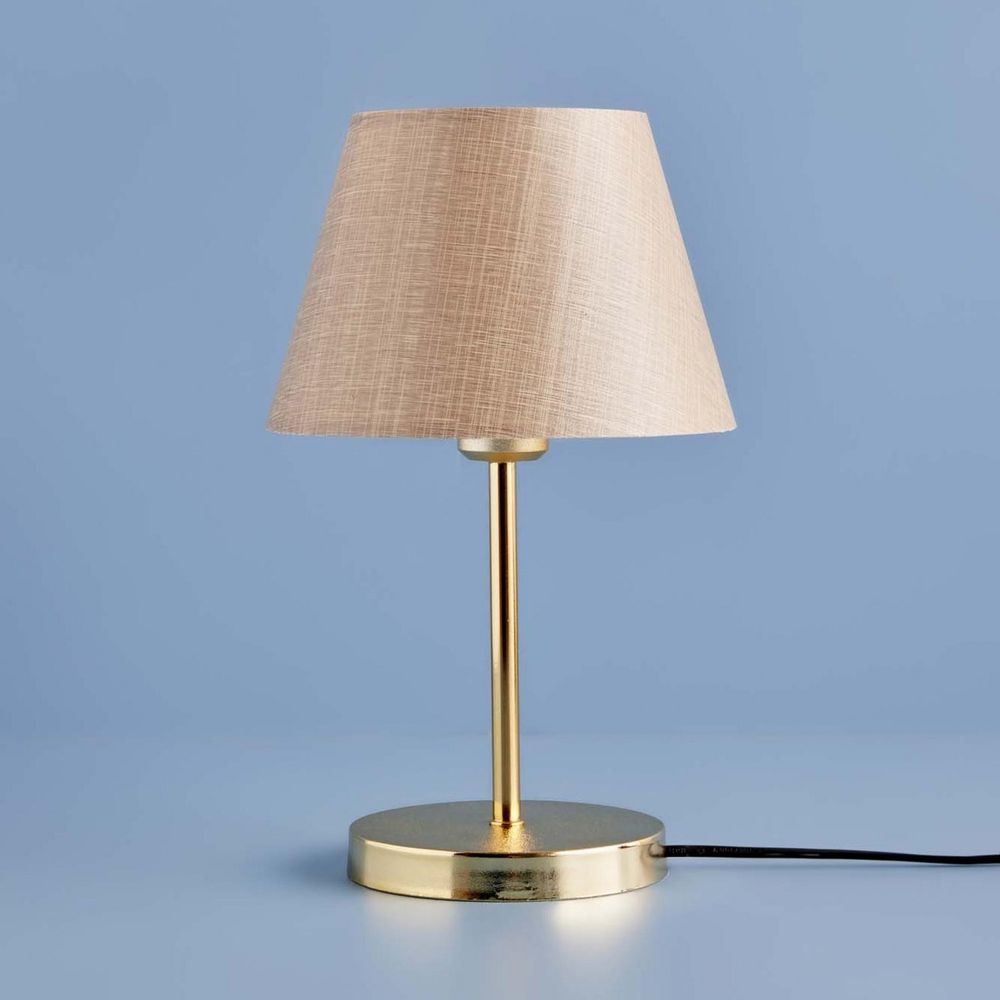 AYD-3402 Bež Zlatna Stolna Lampa slika 1