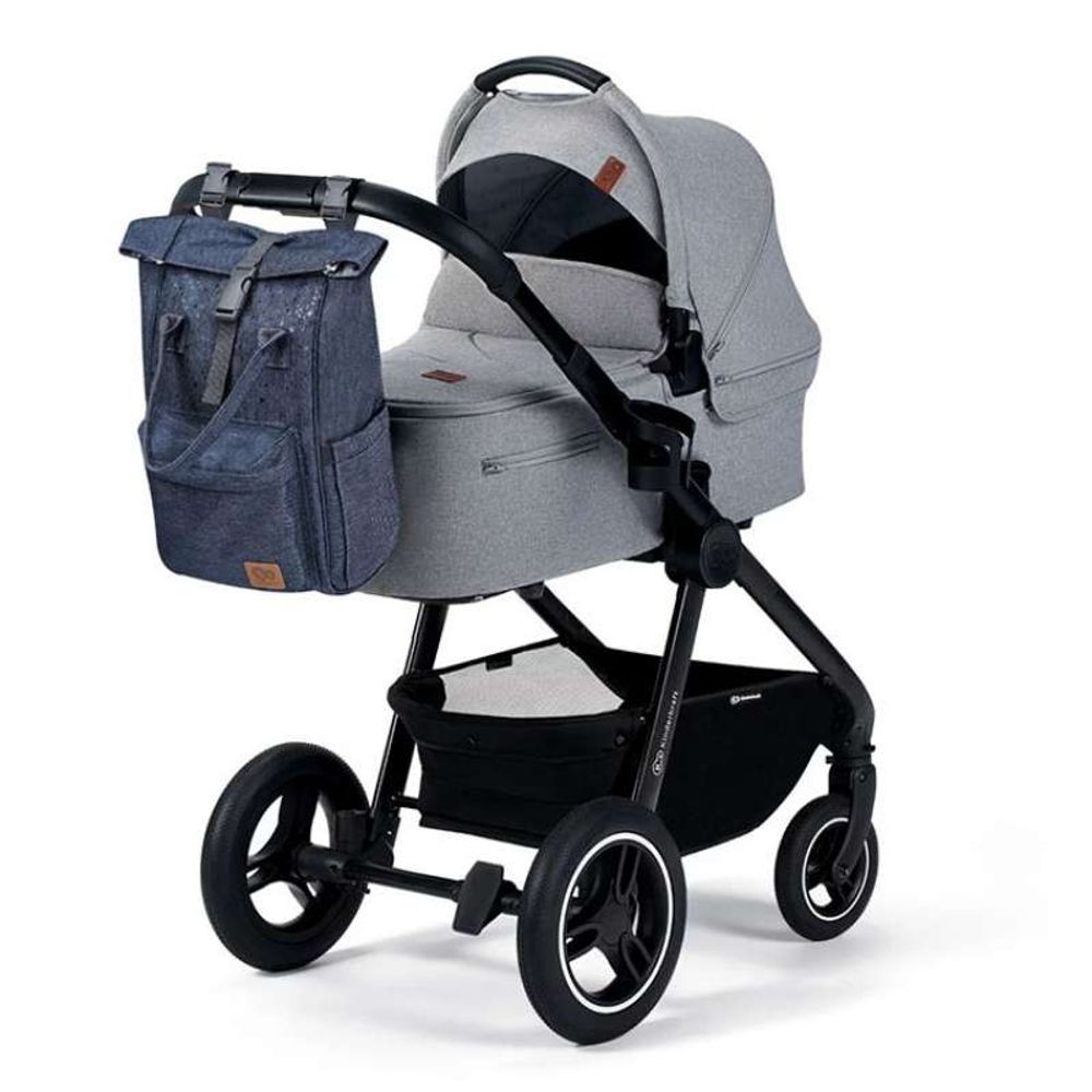 Kinderkraft Ruksak za mame MOONPACK, Denim slika 3
