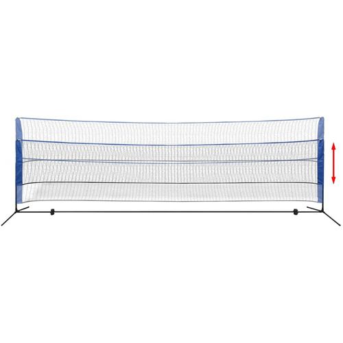 Set za Badminton s Mrežom i Lopticama 500x155 cm slika 30