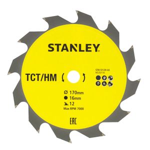 Stanley list za kružnu pilu TCT 170 x 16 x 12T STA13120