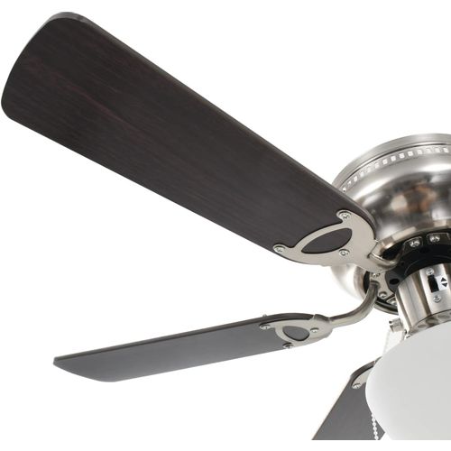 Ukrasni stropni ventilator sa svjetlom 82 cm tamnosmeđi slika 39
