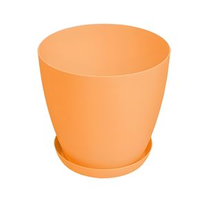 Saksija Lux 28 cm sa podmetačem breskva