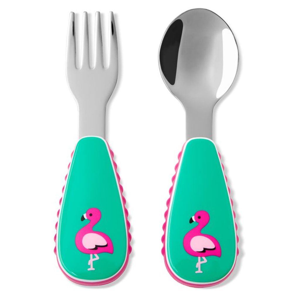 Skip Hop Dječiji pribor za jelo 12m+, Flamingo slika 1