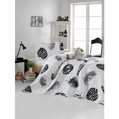 L'essential Maison Dominik - White White
Black Ranforce Single Bedspread Set slika 1
