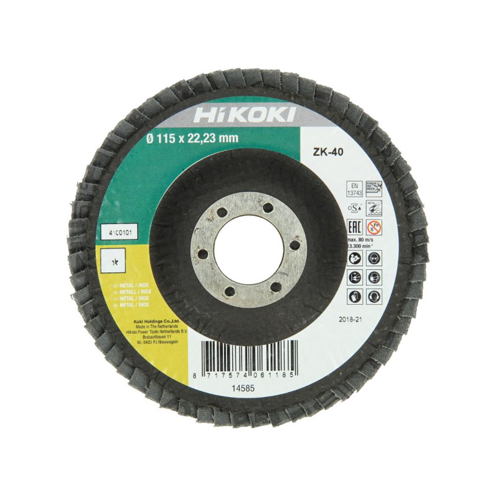 Hikoki lamelni disk 4100101 (115 mm; granulacija 40) slika 1