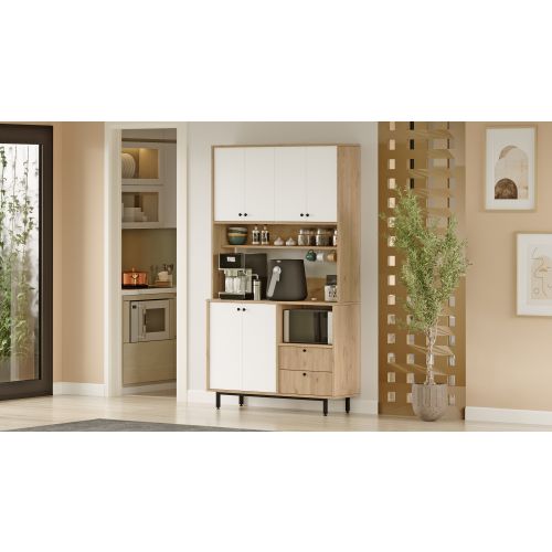 RE7-SW OakWhite Multi Purpose Cabinet slika 3