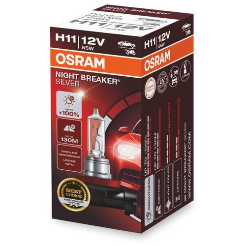 Sijalica H11 +100% OSRAM Night Breaker Silver slika 1