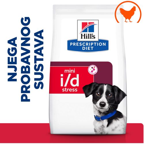 Hill's Prescription Diet i/d Stress Mini Digestive Care Hrana za Pse s Piletinom, 3 kg slika 1