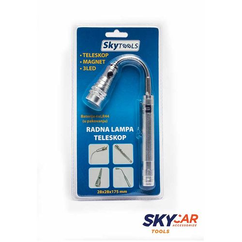 SkyCar Lampa radna 3 led teleskop sa magnetom slika 1