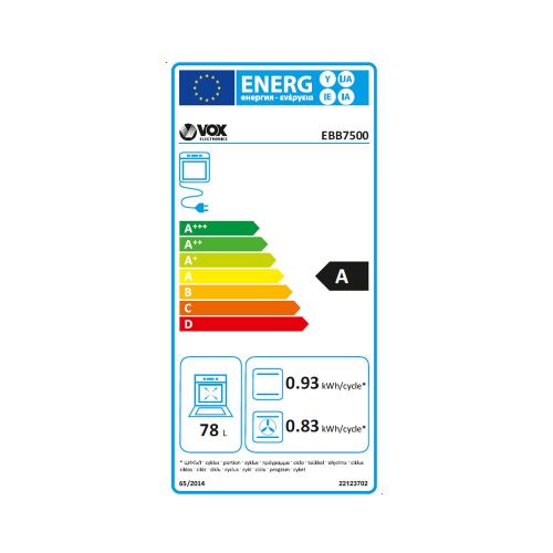 VOX EBB 7500 ugradbena pećnica slika 5
