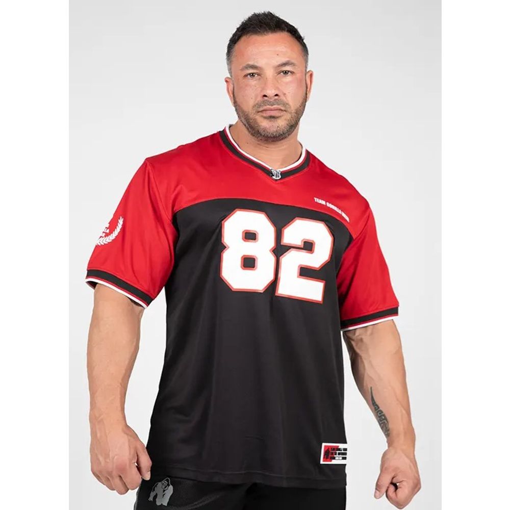 Gorilla Wear TRENTON Dres za američki fudbal, Crno/Crveni slika 1
