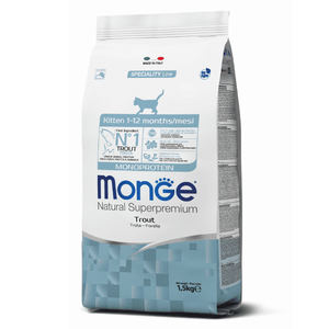 Monge Natural Superpremium Cat Kitten Monoprotein Trout 400 g