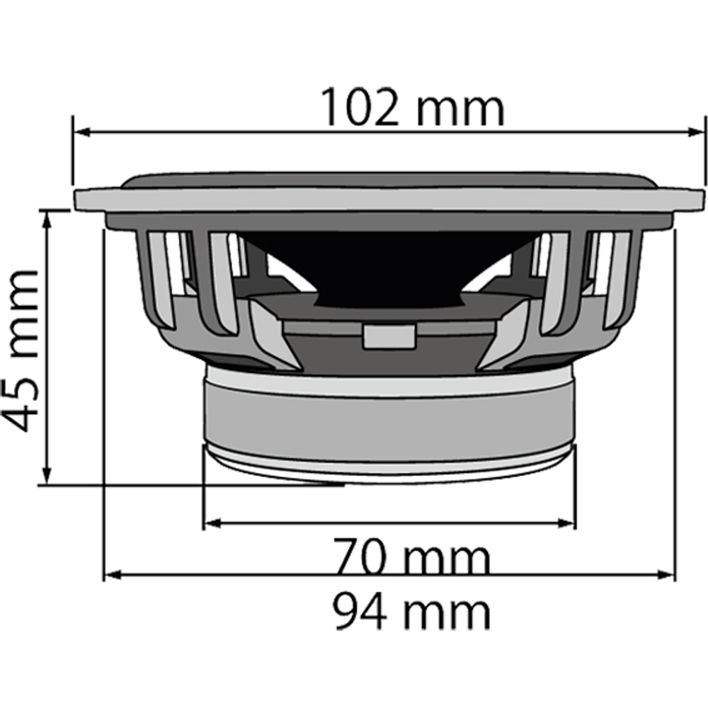 SAL Auto zvučnici, set,  100mm, 2x55W, 4 Ohm - CX 404 slika 2
