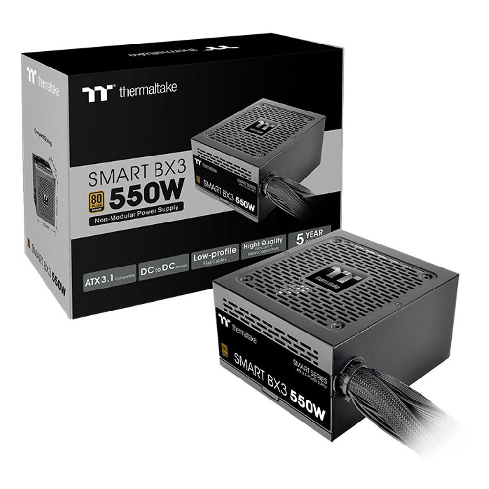 Thermaltake Smart BX3 550w PSUBronze 550w, 80+ plus,non- modular, ATX 3.1 slika 1