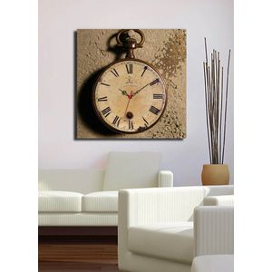 Dekorativni Zidni Sat na Platnu u Više Boja, Model 4545CS-1