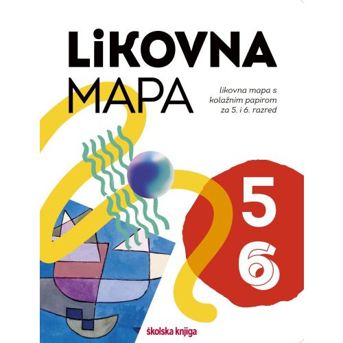 LIKOVNA MAPA 5 i 6 - likovna mapa s kolažnim papirom za 5. i 6. razred osnovne škole slika 1