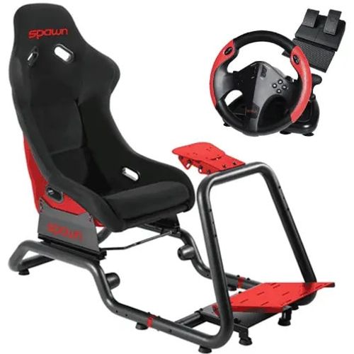 Racing Simulator Cockpit + Momentum Racing Wheel (PC, PS3, PS4, XONE, Switch) slika 1