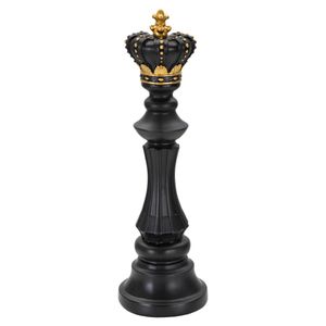 Mauro Ferretti Dekoracija BLACK AND GOLD KING cm Ø 13X40,5