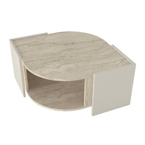 Woody Fashion Stolić za kavu MARBLE, boja Travertine, boja sandstone slika 6