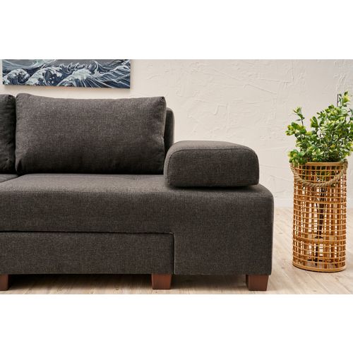 Perenna Linen - Anthracite Anthracite 3-Seat Sofa-Bed slika 4