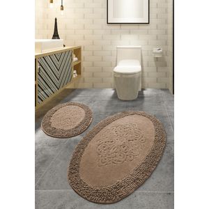 Set prostirki za kupatilo (2 komada) Piante Oval - Bež, više boja