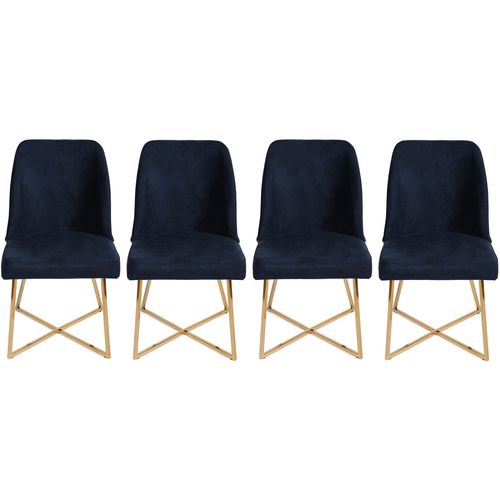 Madrid 908 V4 Gold
Dark Blue Chair Set (4 Pieces) slika 2