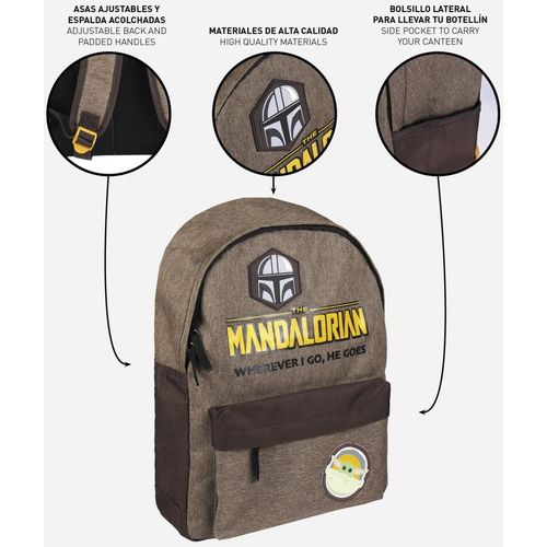 Star Wars Mandalorian Yoda backpack 44cm slika 7