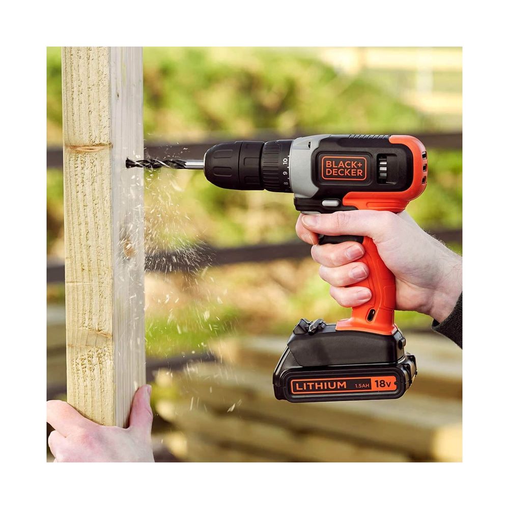 Black&Decker Aku bušilica 18 V sa punjačem i 1,5Ah baterijom BCD001C1 slika 2