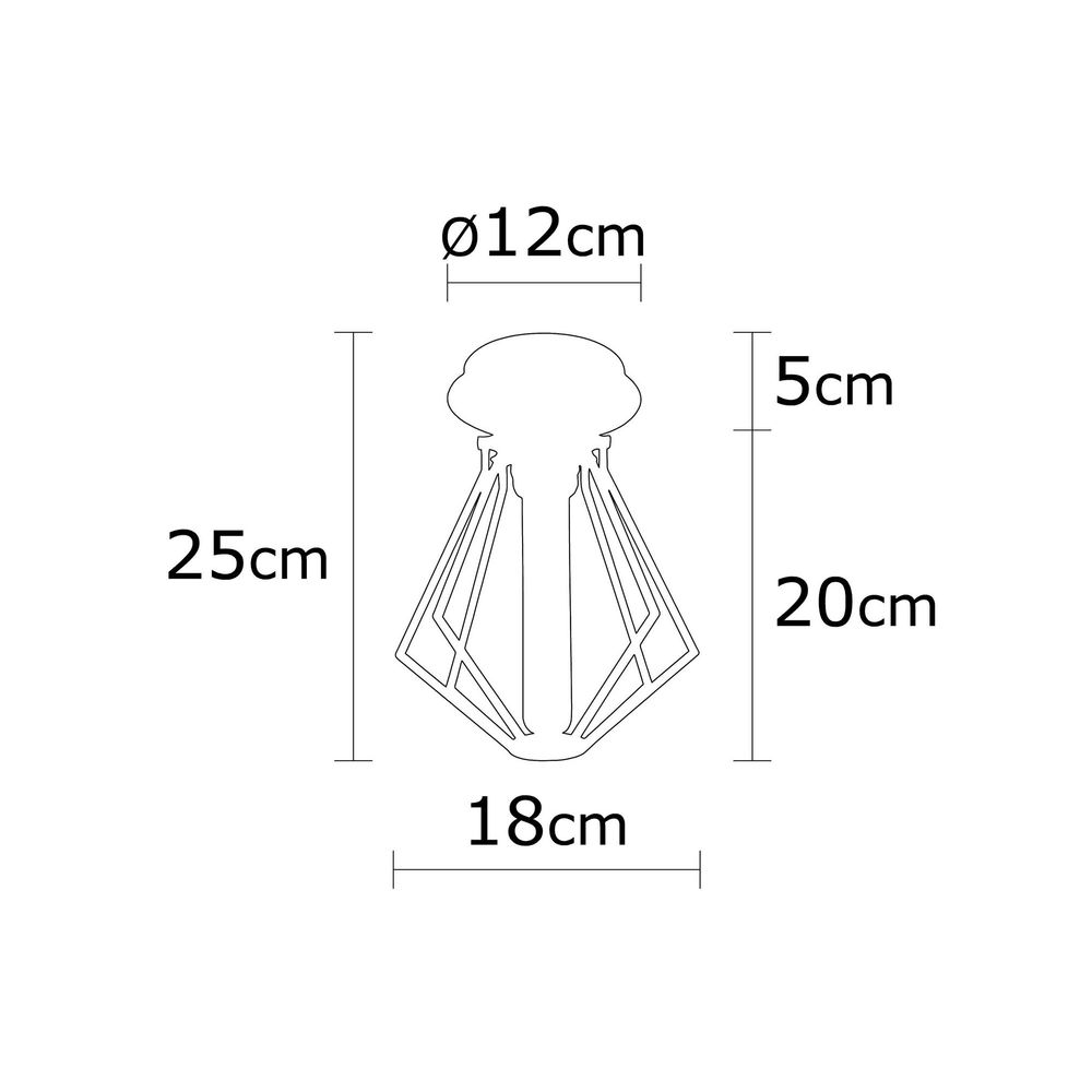 Luster Oylat N-1039 u crnoj boji slika 3