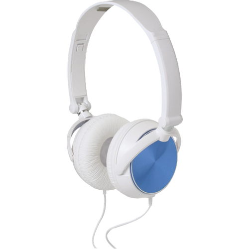 SAL Slušalice, stereo, 3,5mm, sklopive, bijelo/plave - HPH 5/BL slika 1