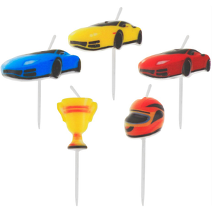 PF-SPWS Svjećice za tortu Car Racing 7,5cm, 5kom